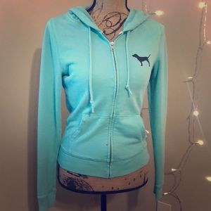 VS Pink Zip Hoodie Sweatshirt
